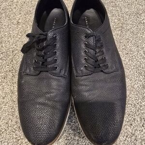 Zara Navy Textured Men's Shoes